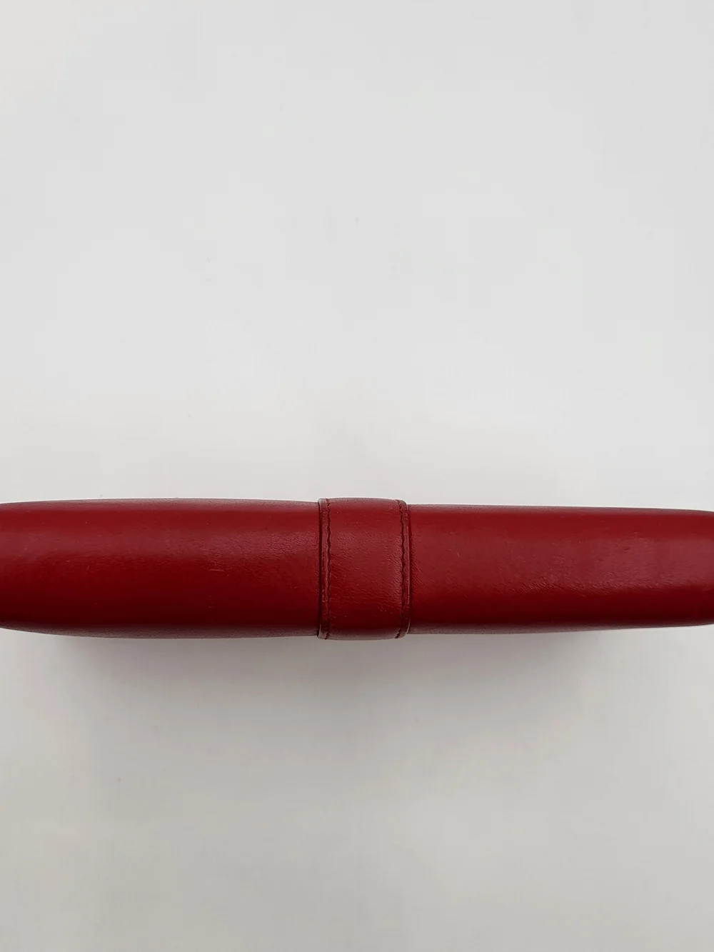 YVES SAINT LAURENT Ysl Line Calfskin Leather Cerise Long Wallet.Authentic w/COA.